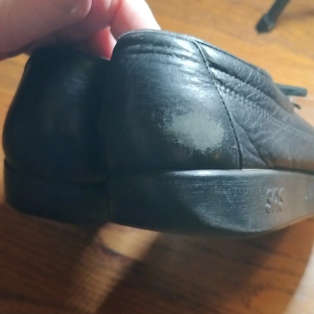 SAS Men's Black Leather Shoes Size 12